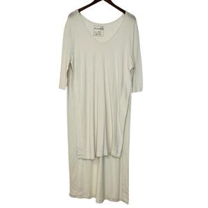 We The Free People Long Split Side Shirt Top Size M